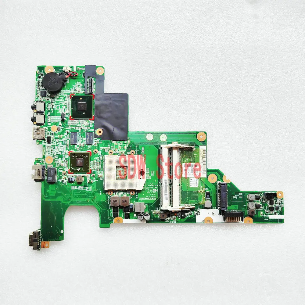 646176-001 MainBoard For HP CQ43 CQ57 Laptop Motherboard CQ43-101TX CQ57-102TX HM55 DDR3 ATI HD 6370 Video Card Full tested