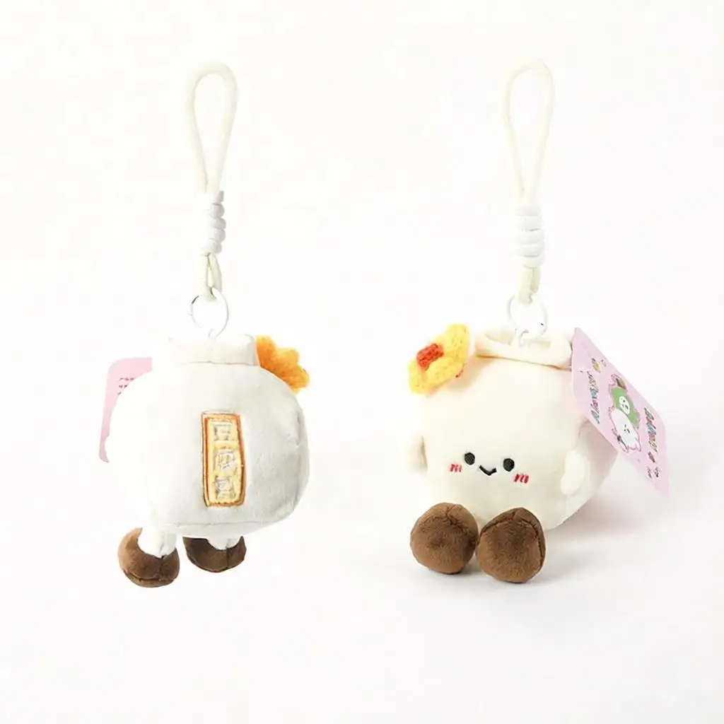 New Cute Japanese-style Soft Plush Charm, Girly Bun Series Stuffed Doll Pendant