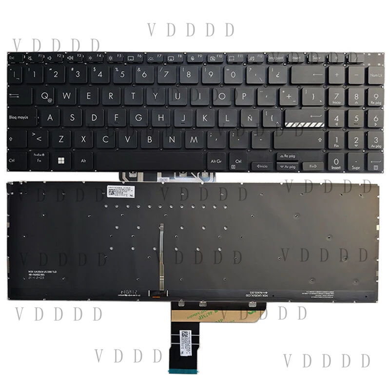 TT Laptop for ASUS Vivobook 15Pro M3500 M3500Q M350 Spanish/Latin Keyboard Backlit