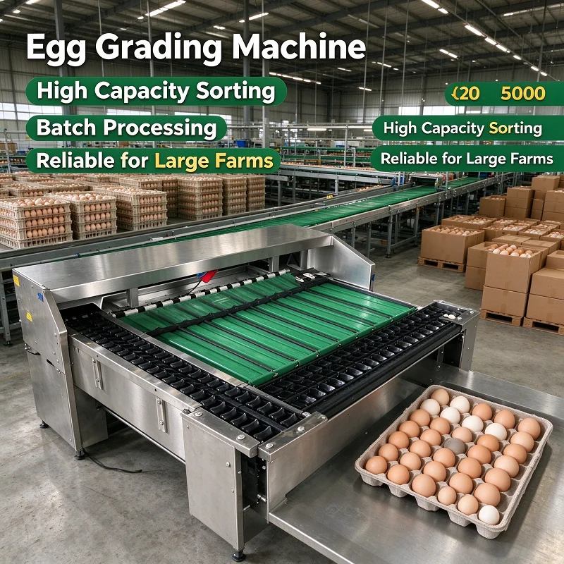Egg Grading Machine 2000 Eggs/Hour Compact Weight Sizer Classifier for Chicken Duck Small Farm