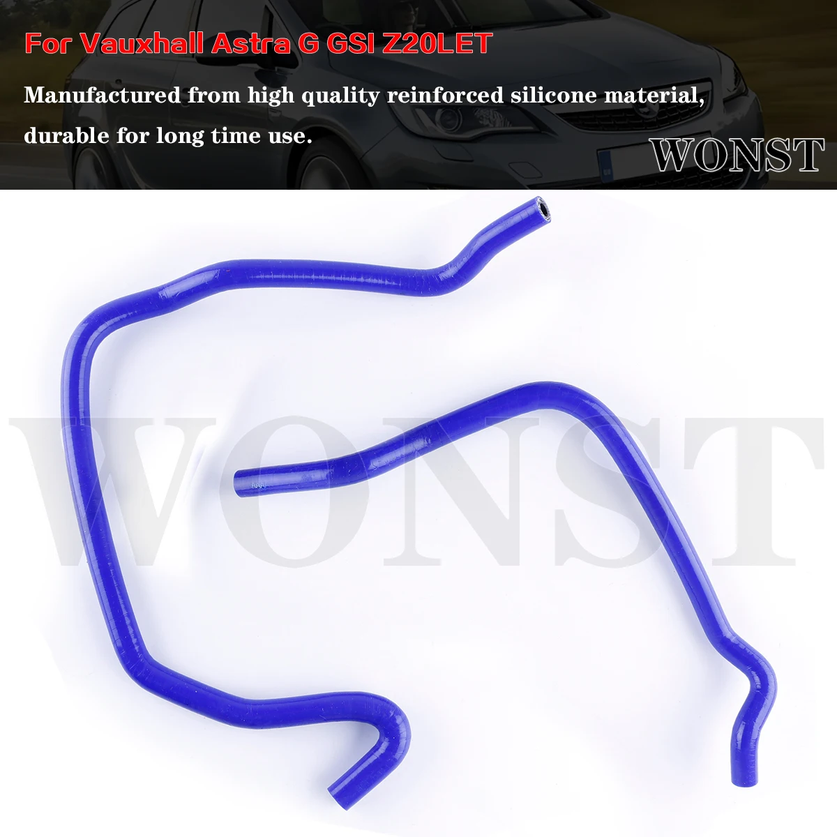 

For 2000 2001 2002 2003 2004 2005 Vauxhall Astra G MIK4 GSI Z20LET 2.0 16V Silicone Radiator Coolant Hose Pipe Kit