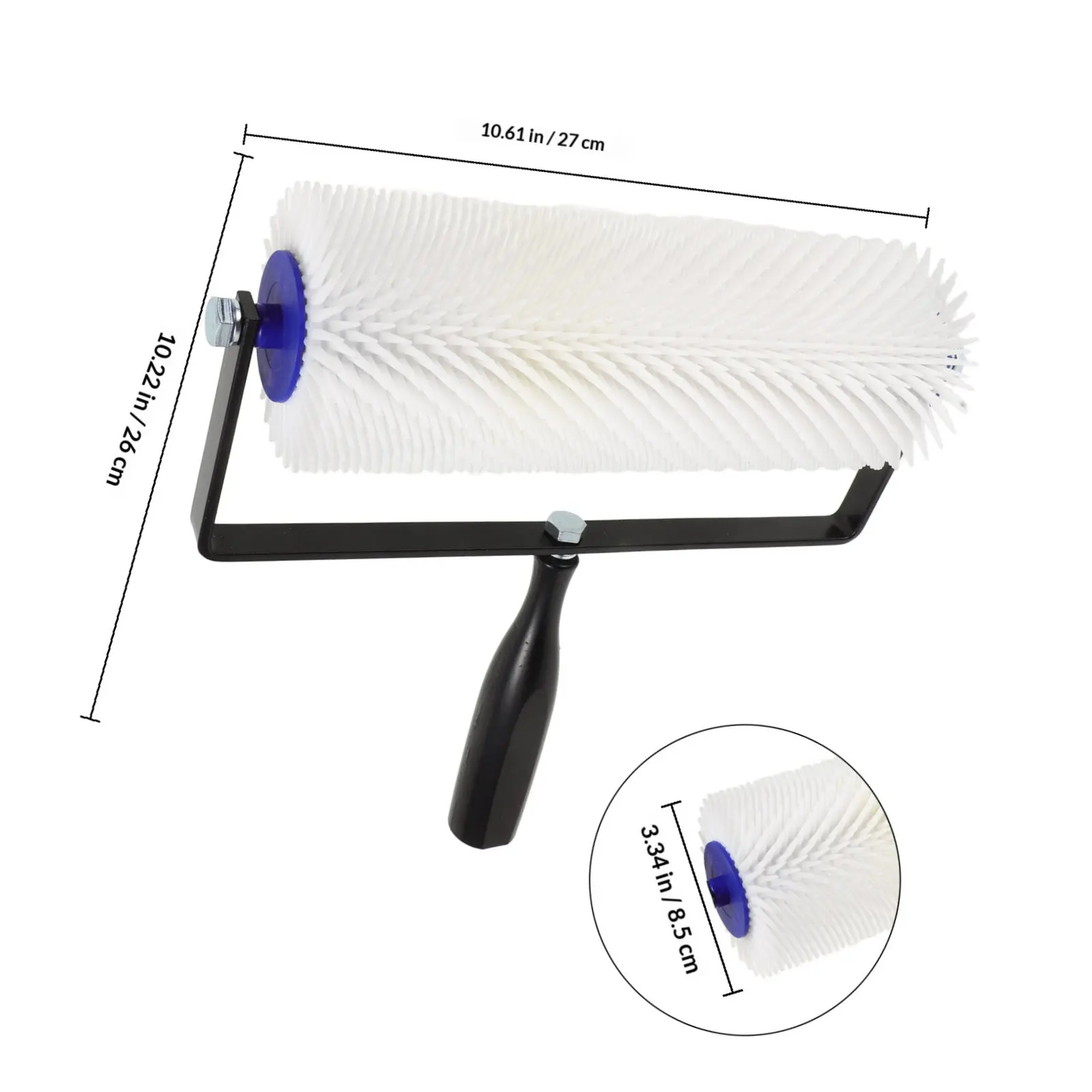 Screed Spiked Roller Self Leveling Defoaming Tool for Epoxy Floor Paint Construction Air Bubble Removal Smooth Leveling Surface
