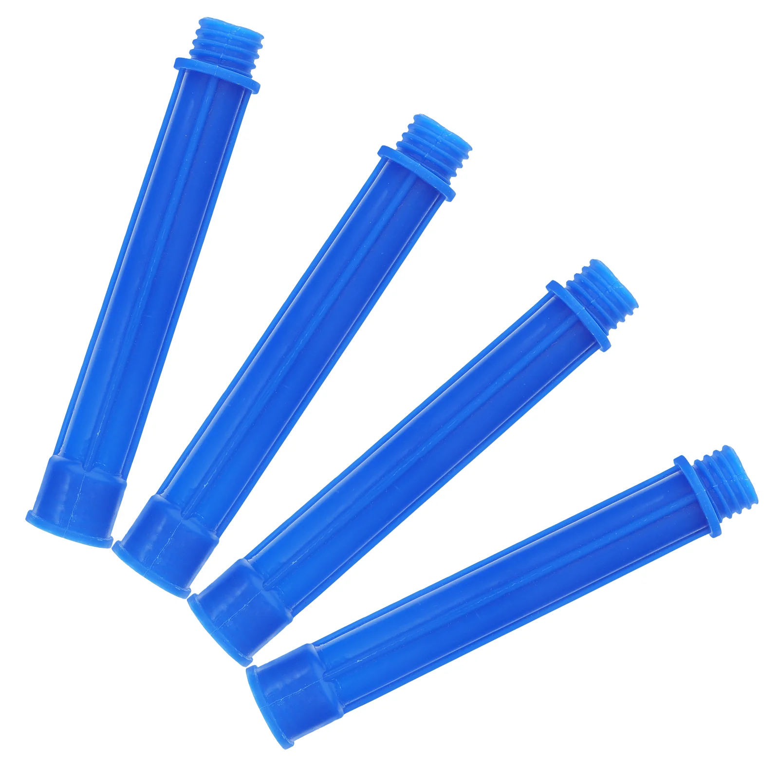 4 Pcs Adapters Glue Nozzle Calking Tool Caulk Tube Tips Caulking Plastic Extenders Blue Screw on