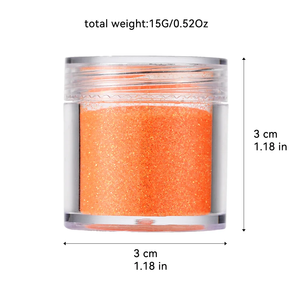 16 Colors Shimmer Fine Glitter Powder Kit, Sparkly Nail Pigment Dust for Nail Art, Resin, Slime DIY Craft Decoration