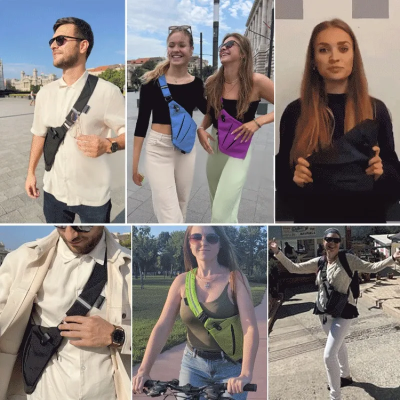 Borse per armi Borse tattiche Nuova borsa da petto transfrontaliera Borsa a tracolla inclinata da uomo Borsa a tracolla multitasche di grande capacità