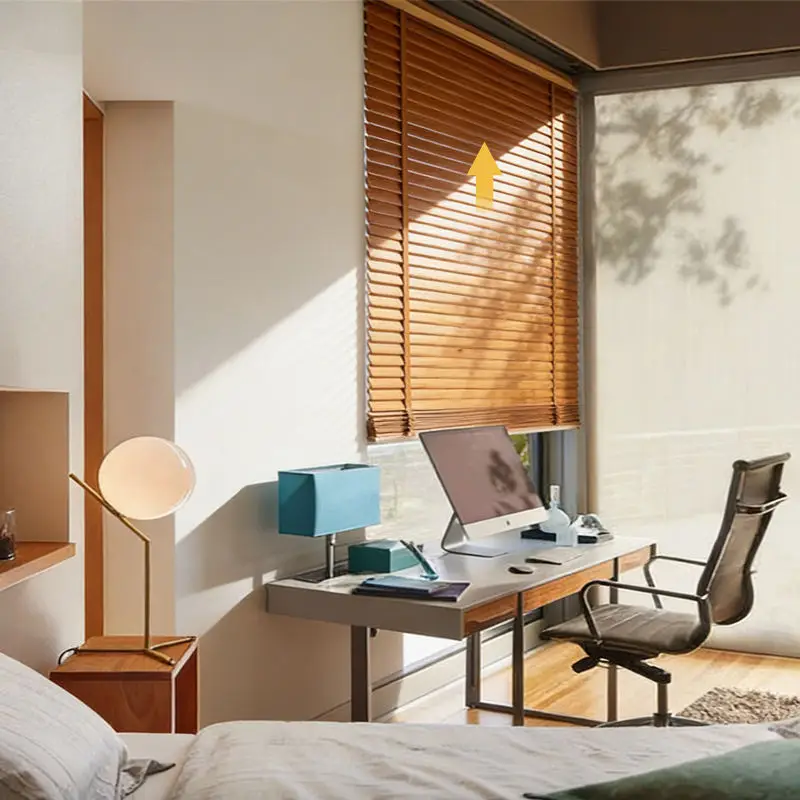 

Solid Hardwood Blinds. Rich stain colors, smooth finish. Insulating & durable. Elevate any room with timeless style. Limited off