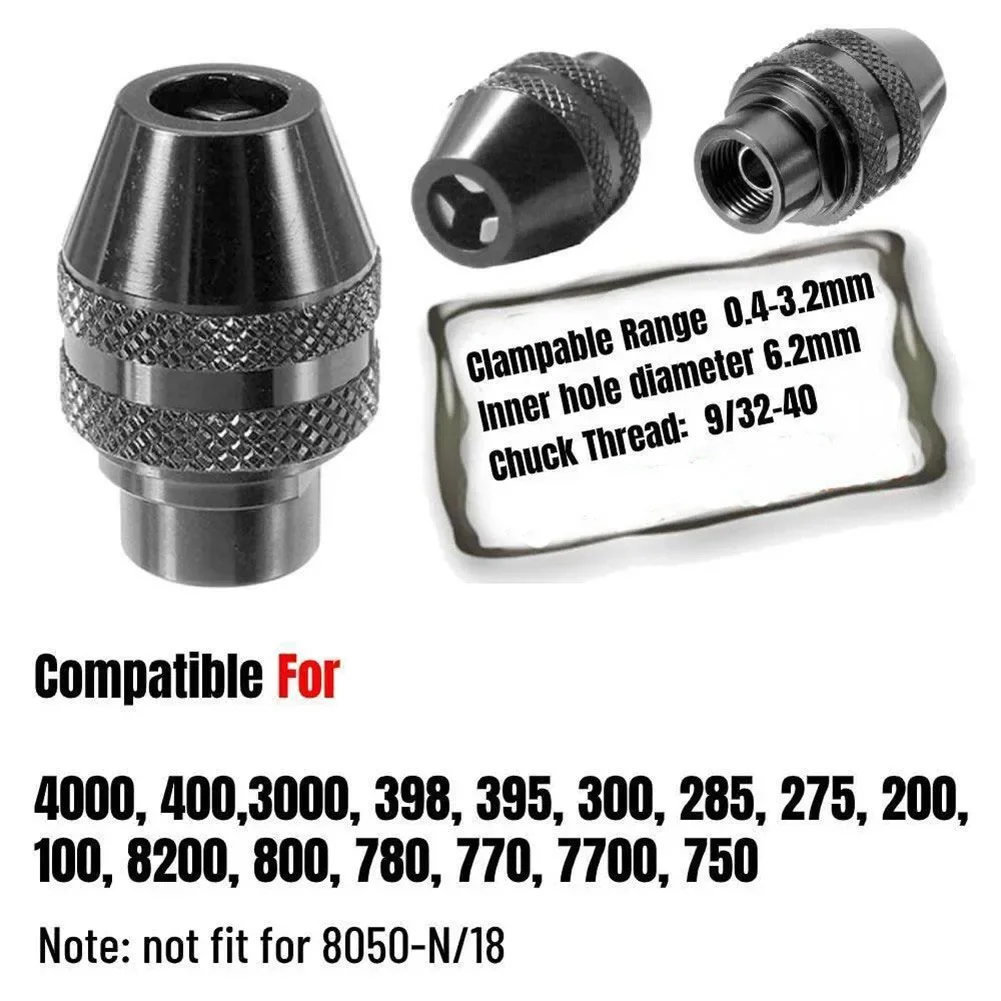 Universal Multi Quick Change Keyless Chuck, Substituição para 4486 Rotary Tools, 3000, 4000, 7700, 8200, 1 Pc, 2 Pcs, 3Pcs