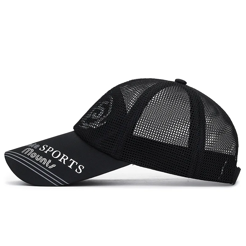 Four season sun hat with extended brim, sun protection baseball hat with long brim, sports breathable hat