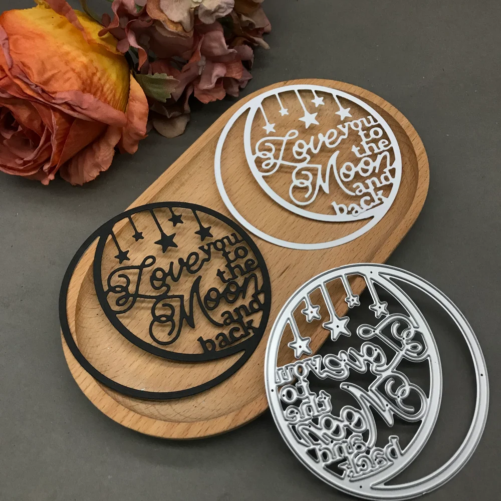 

1pcs metal cutting dies cut die mold The Moon and Stars Scrapbook paper craft blade punch stencils dies
