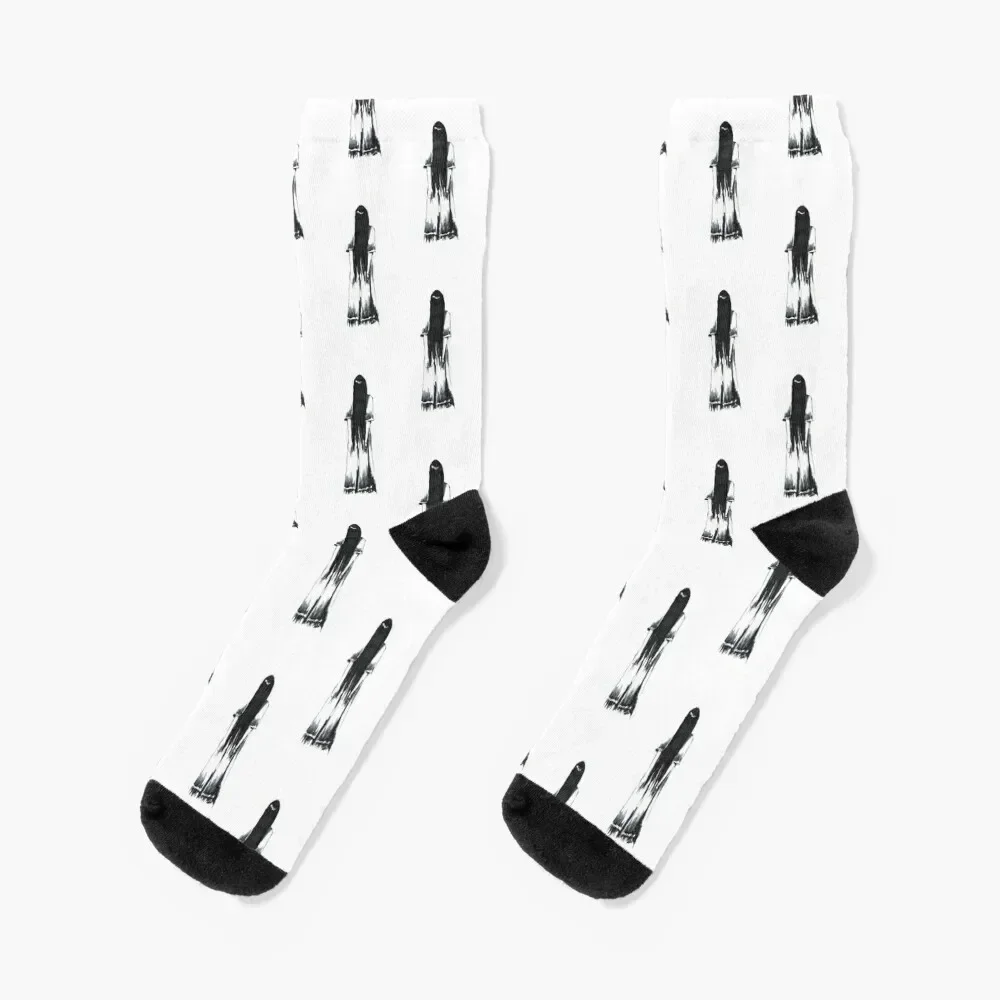 Samara Morgan/ Sadako, The Ring Socks new in's Non-slip with print New year's Socks Man Women's