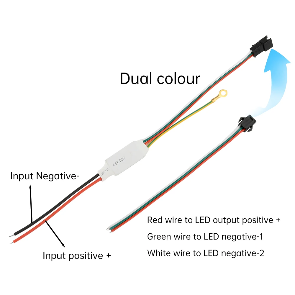 3.7V-24V Dimmable Touch Switch 1A LED Driver - Anti-Metal Sensor for LED Strip Lights, Table Lamps, DC 3V-24V Power Supply