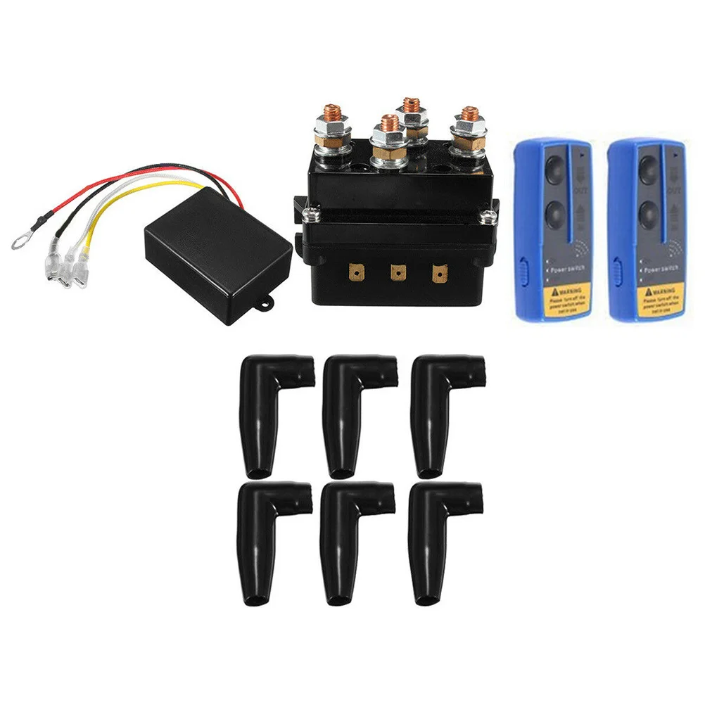 

12 В 500а лебедка удаленный контактор сверхмощная беспроводная двойная релейная система восстановления совместимая лебедка постоянного тока 7000lb-17500lb автомобиль мотоцикл