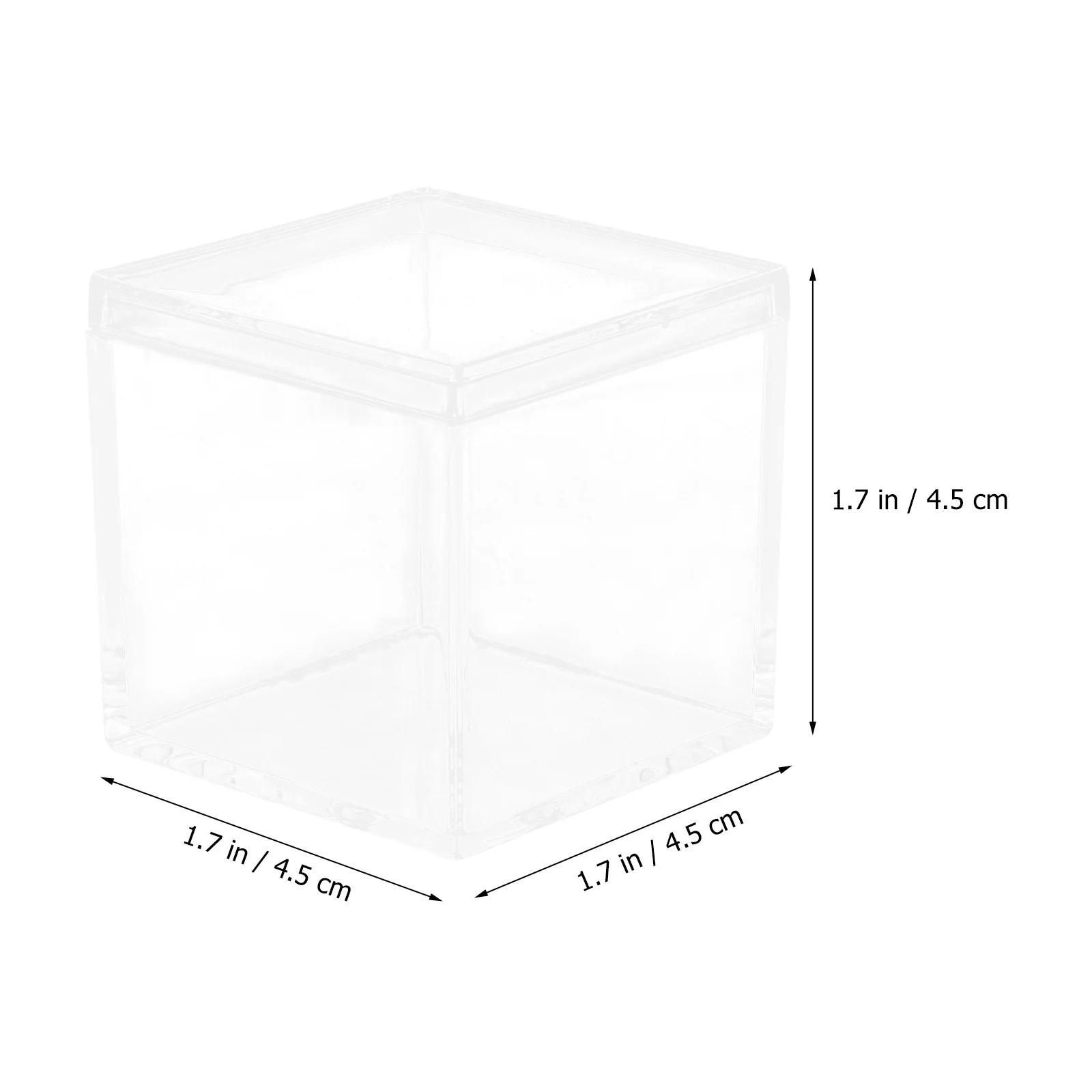 

7pcs 7 PCS Candy Clear Containers Boxes for Candies Transparent Treat Packing Favor Packaging Party Favors
