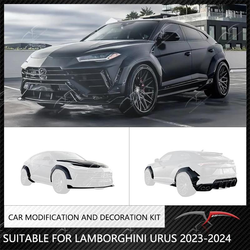 Suitable for Lamborghini URUS 2023-2024 1016 wide body kit, front and rear lip carbon fiber car exterior modification decoration