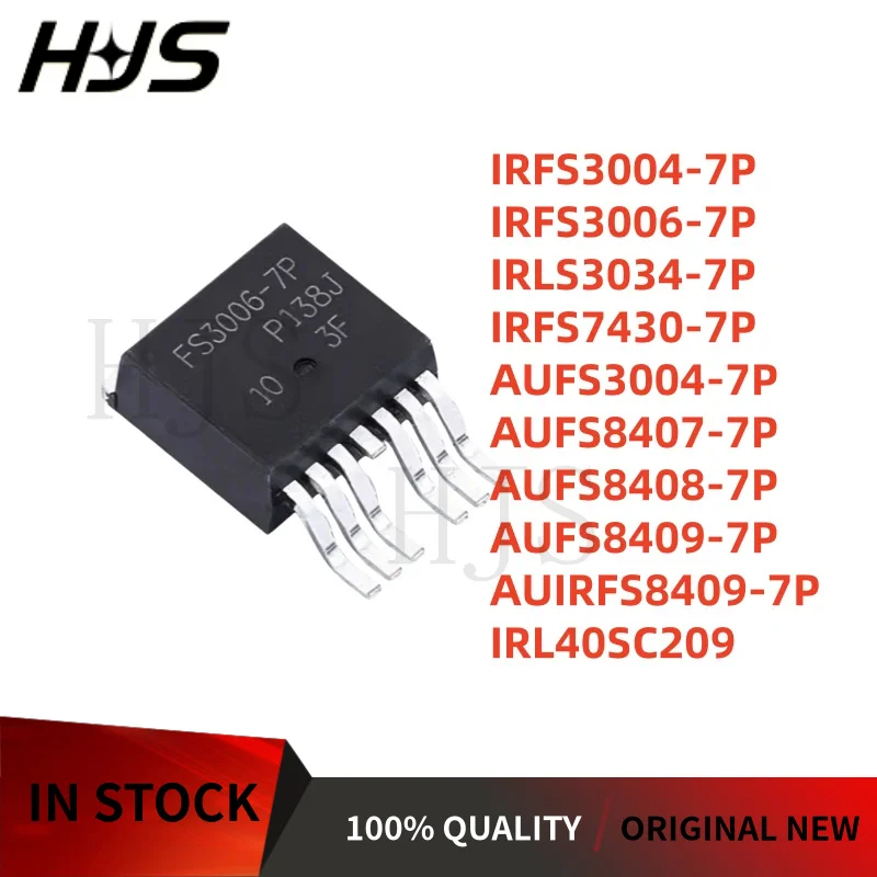 5Pcs AUFS3004-7P AUFS8407-7P AUFS8408-7P IRFS3006-7P IRL40SC209 AUFS8409-7P AUIRFS8409-7P IRLS3034-7P IRFS3004-7P IRFS7430-7P