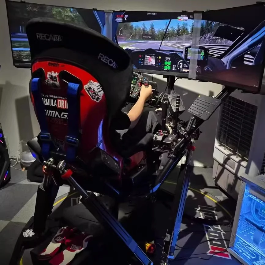 Seating Position Racing Simulator Seat - RERACO GT Bucket Seat, Modified Racing Chair, Red VR Gaming Chair