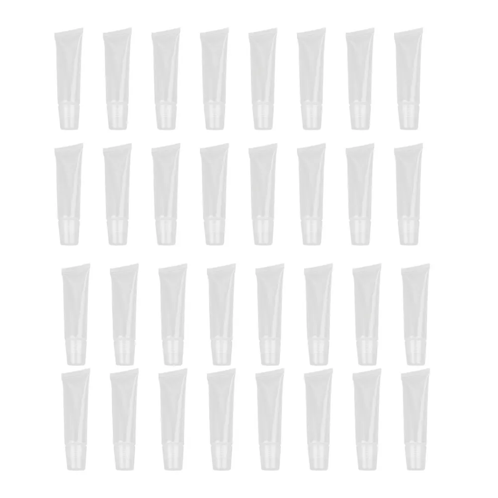 60 Tubos Recarregáveis Vazios para Bálsamo Labial 10G, Macios, Sem Odor, Recipientes Impermeáveis para Viagem, DIY, Brilho Labial, Shampoo e Loção