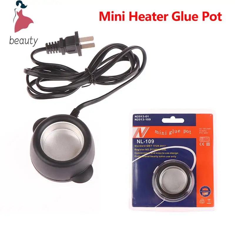 Mini Glue Fusion Melt Hot Pot Constant Temperature For Hair Hairpiece Extension Professional Salon Extension Tool