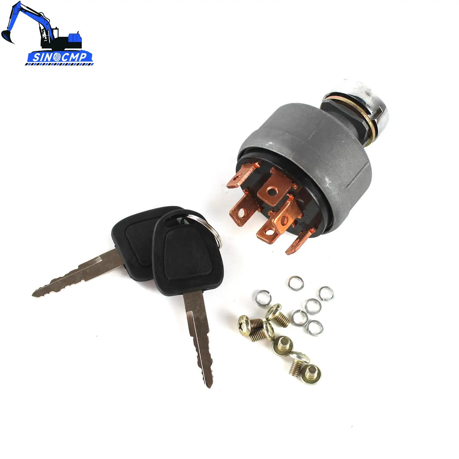 Starter Ignition Switch w/2 Keys 549-00110A For Daewoo Doosan S55 DH55-5 DH60-7 DH80-7 DH130-5 DH150-7 DH220-2 DH220-3 DH220-5