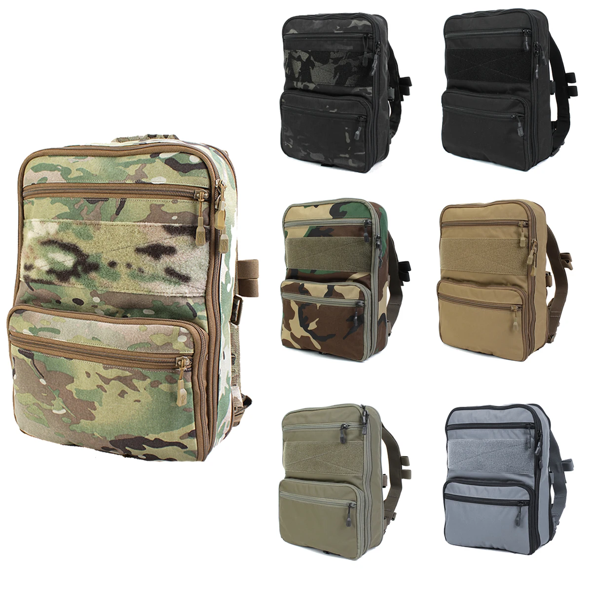 Mochila táctica expandible D3, paquete plano, mochila portátil multifuncional, bolsa de viaje para Airsoft, Paintball, caza, Etc.