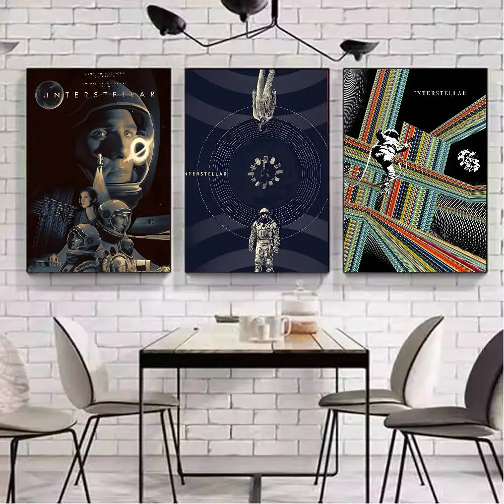 ملصق فني لفيلم بين النجوم مع مطبوعات هدية تزيين غرفة النوم وغرفة المعيشة #6