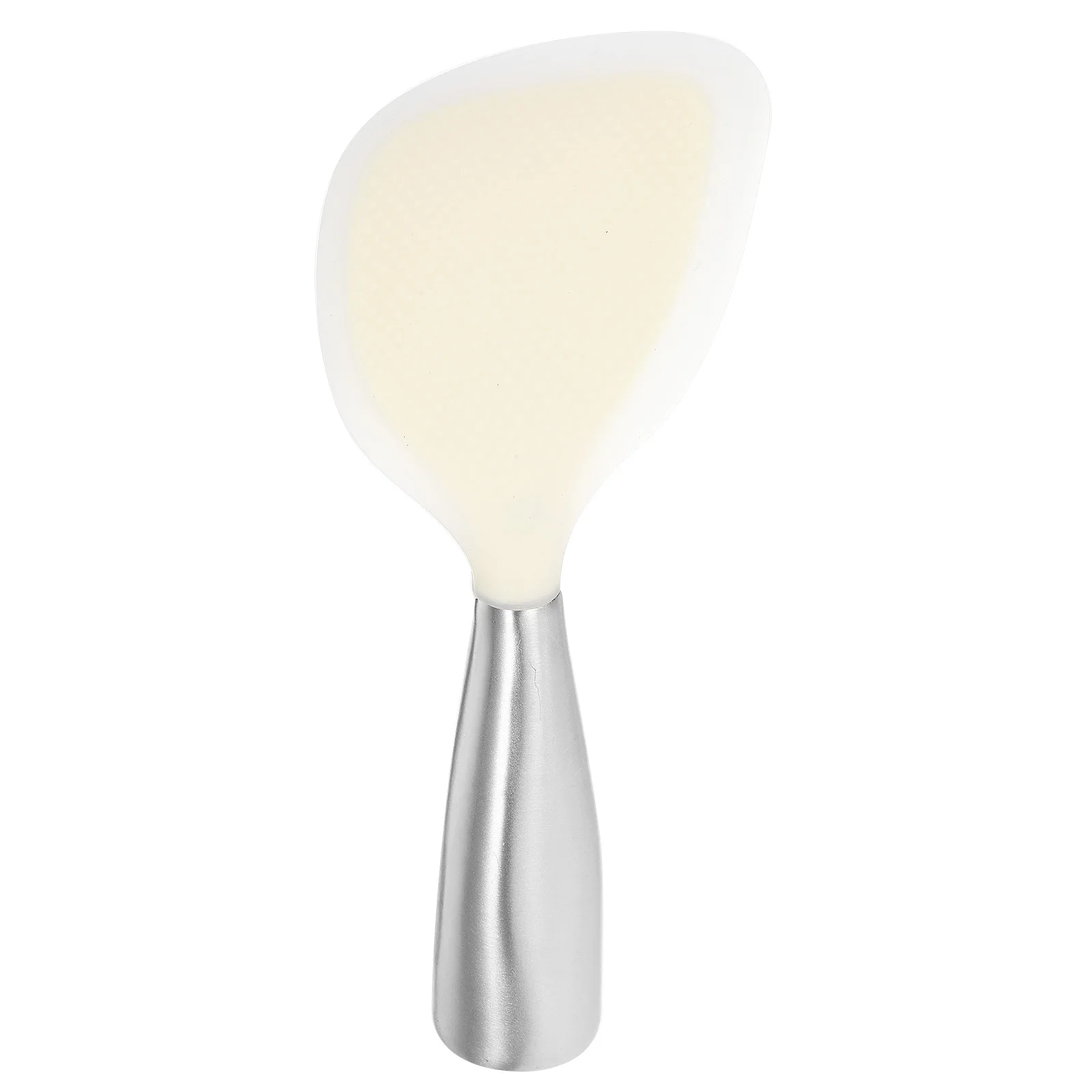 

Stainless Steel Handle Spoon Silicone Standing Kitchen Home Use Lightweight Food Cooker Serving Spatula Household Scoop