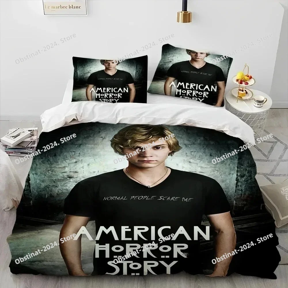 

Cute Evan Peters Movie TV Actor Bedding Set Duvet Cover Bed Set Quilt Cover Pillowcase Comforter king Queen Size Boys Adult