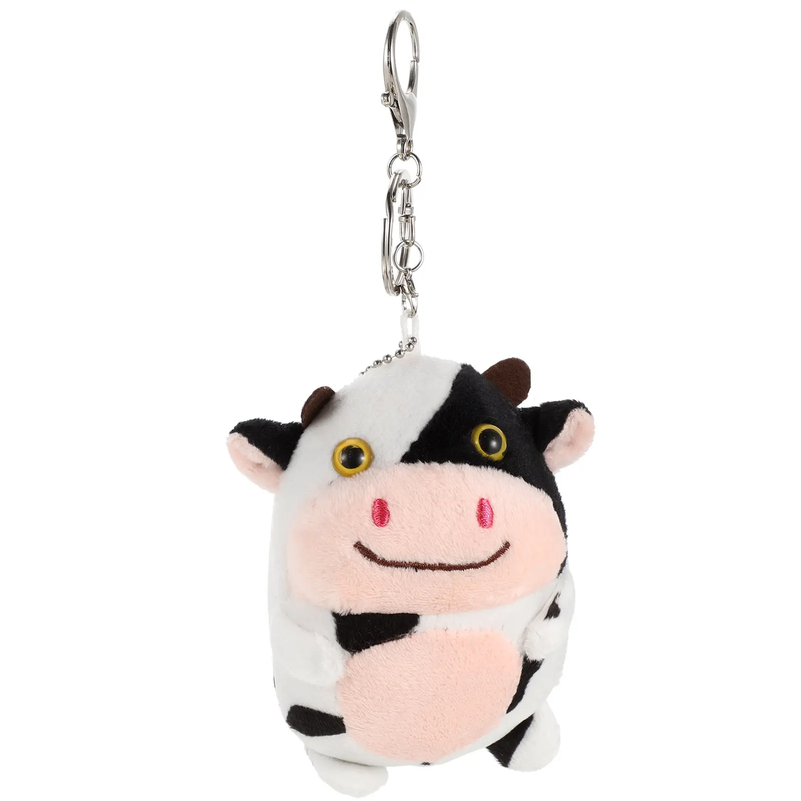 

Cow Key Chain Cartoon Animal Keyring Bag Pendant Cute Decorative Backpack Hanging Ornament Aesthetic Gift Keychain