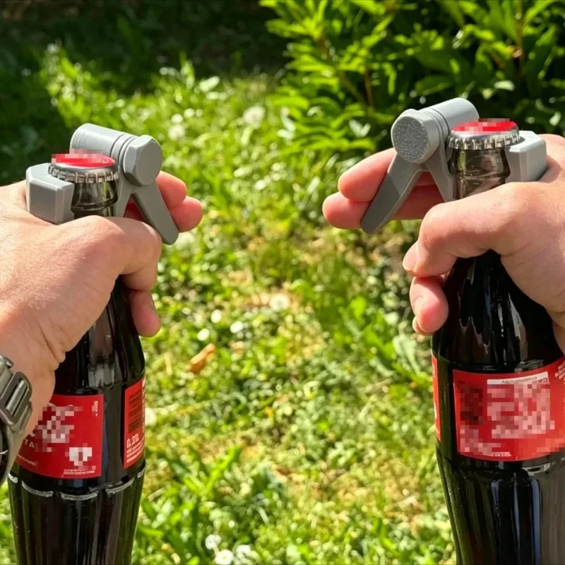 3D Printed Beer Bottle Opener Cap Launcher, Fun Ejection Bottle Opener Gun, Kitchen Party Bar Tool, Fits NRW Bottles