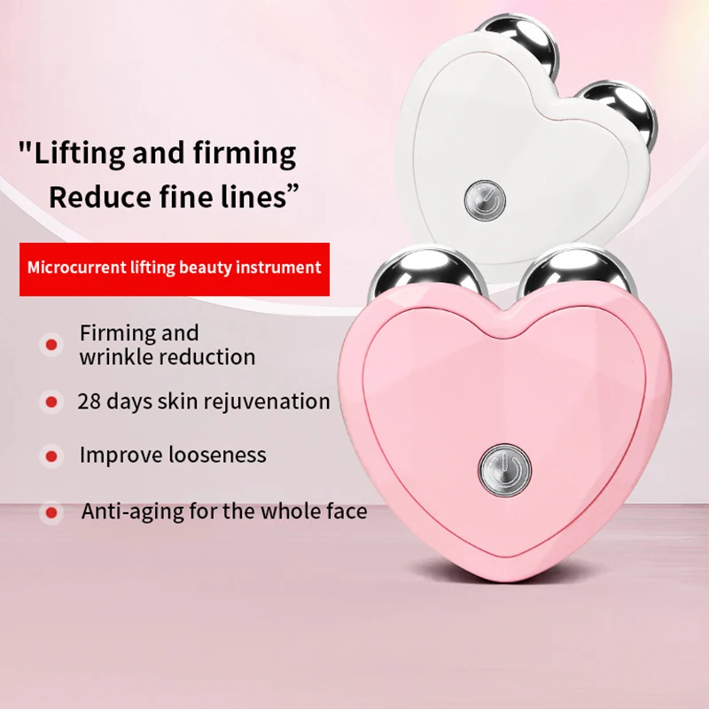 Mini Elektrisch Gezicht Microcurrent Lift Roller Massageapparaat Sonische Trillingen Gezichtsopheffing Huid Strakker Massage