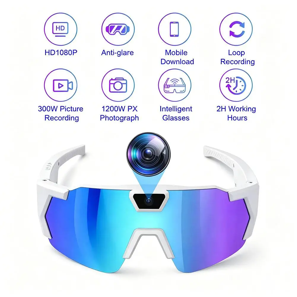 Smart Camera Sunglasses HD Video Recording Sports Glasses Polarized UV Protection Cycling Driving Outdoor Eyewear gafas 안경