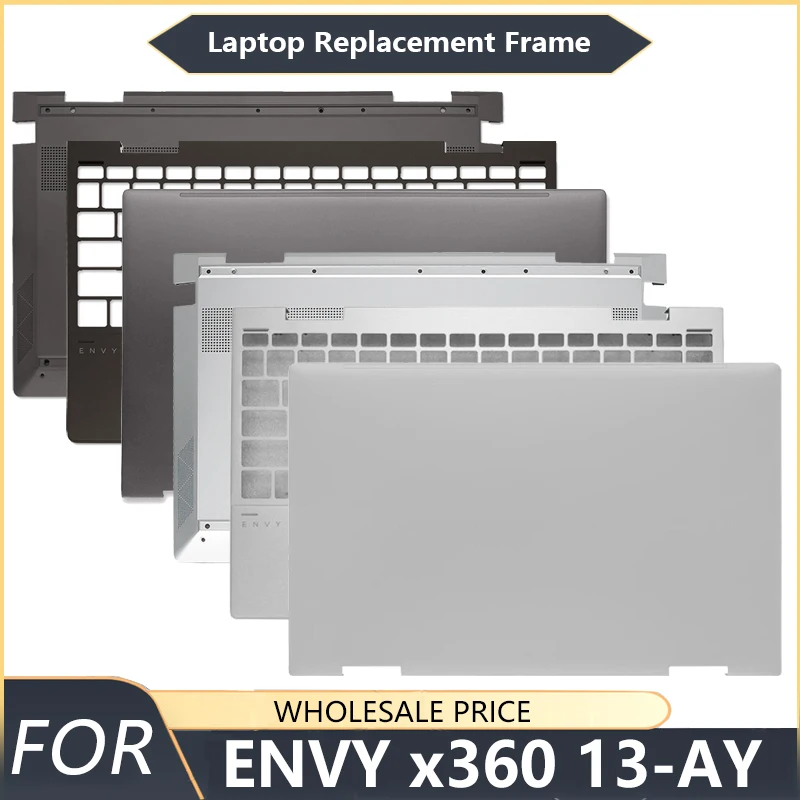 NEW For ENVY x360 13-AY TPN-C147 Laptop LCD Back Cover Front Bezel Palmrest Bottom Case Laptop Frames