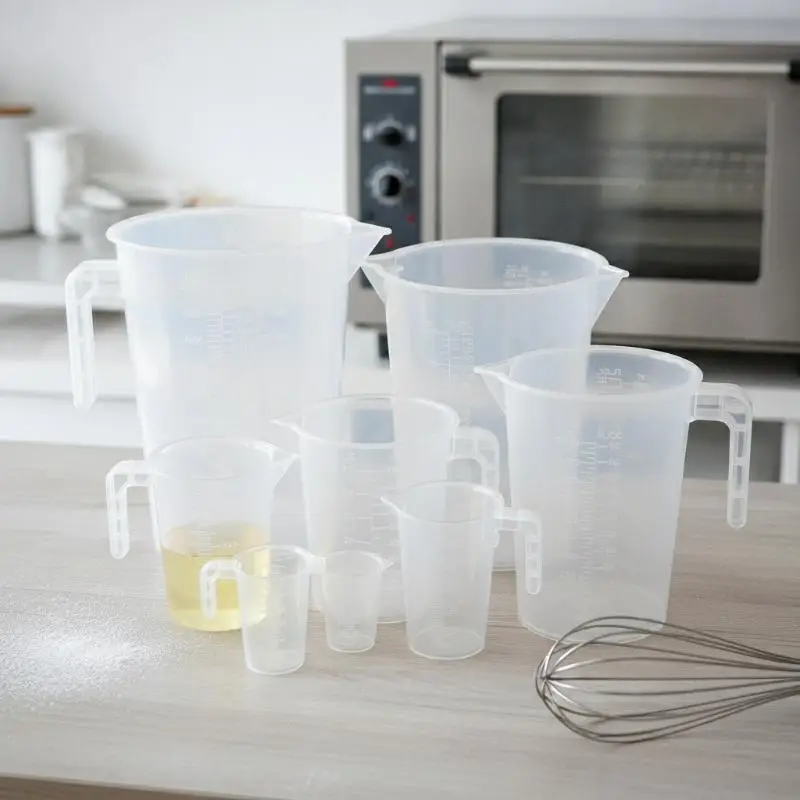 2026 NEW Measuring Cup Set Precise Scale Markings 100ml 250ml 500ml 1000ml Sturdy Liquid Container Kitchen Baking Lab Supplies