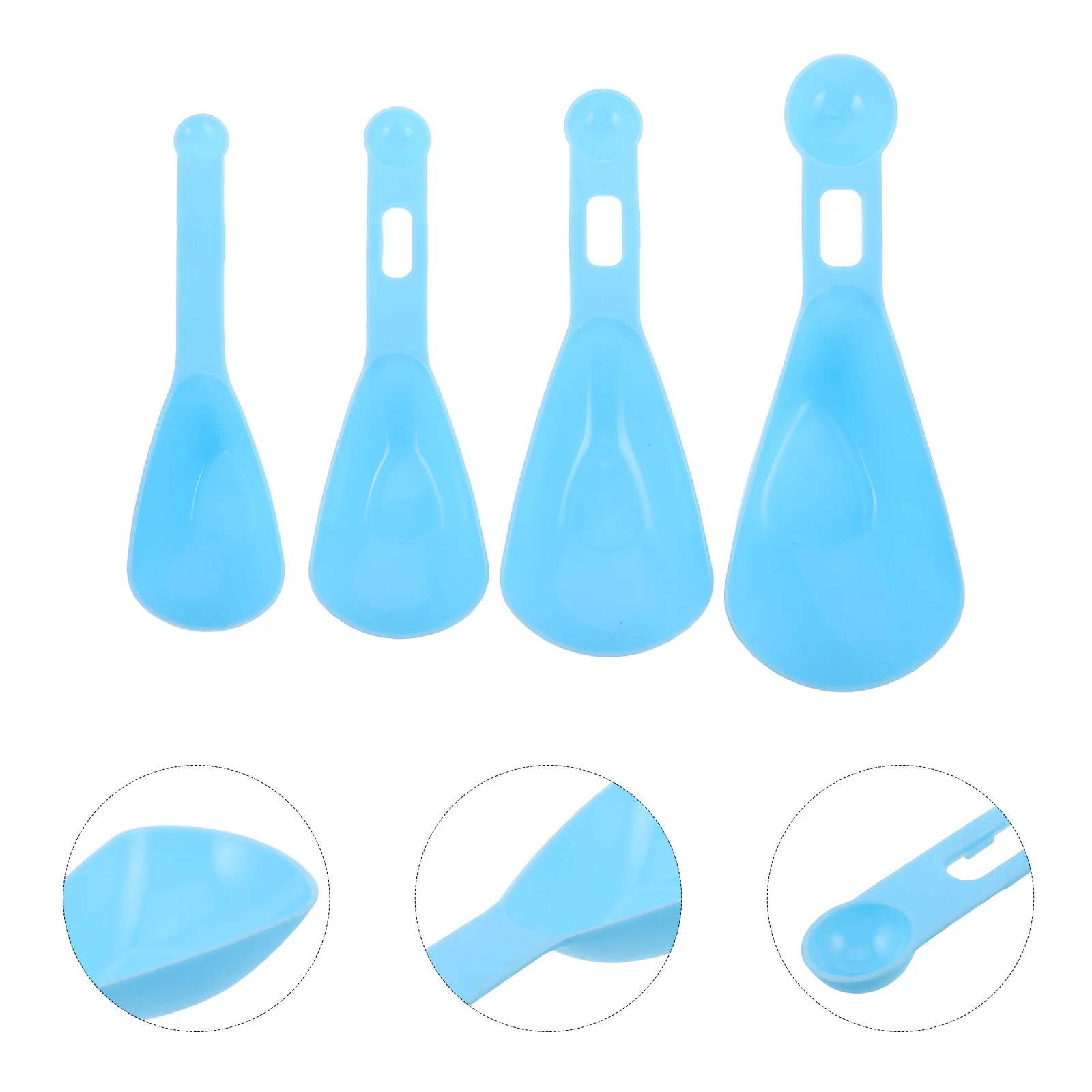 

1Set Dual Ended Plastic Measuring Spoons Multi-Functional Kitchen for Baking Coffee Flour Measurement