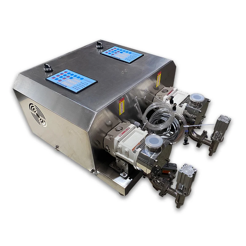 High Viscosity Semi-Automatic Lobe Pump Filling Machine Servo Rotor Transfer Pump Sauce Cream Cosmetic Servo Gear Electric Motor