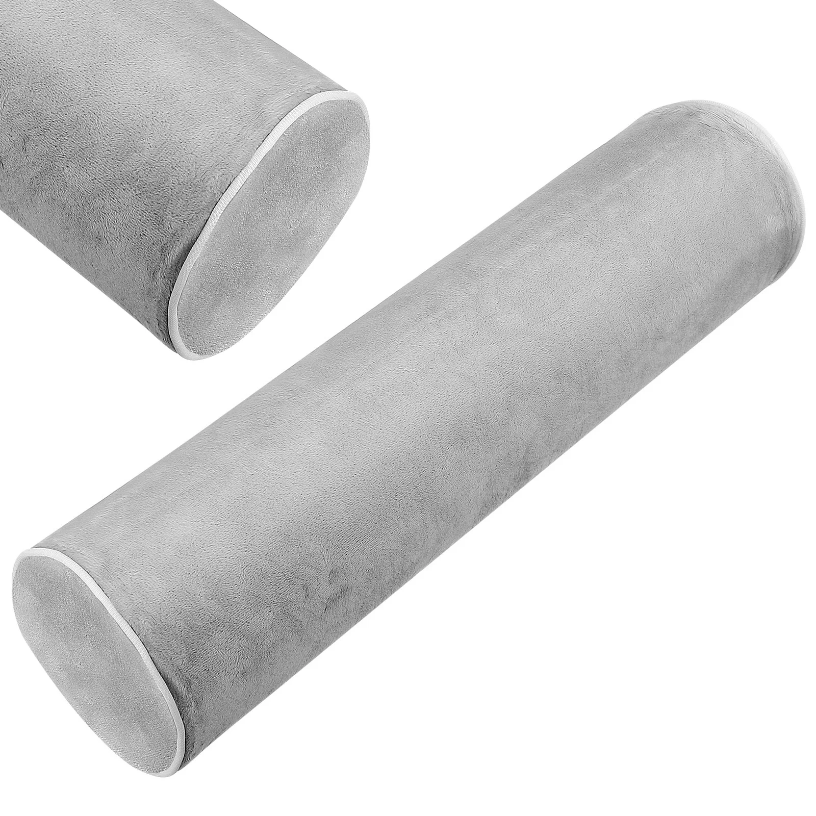 

Round Memory Cotton Cervical Pillow Neck Roll for Spine Lumbar Sleeping Bolster Support Pillow Dust Proof Breathable