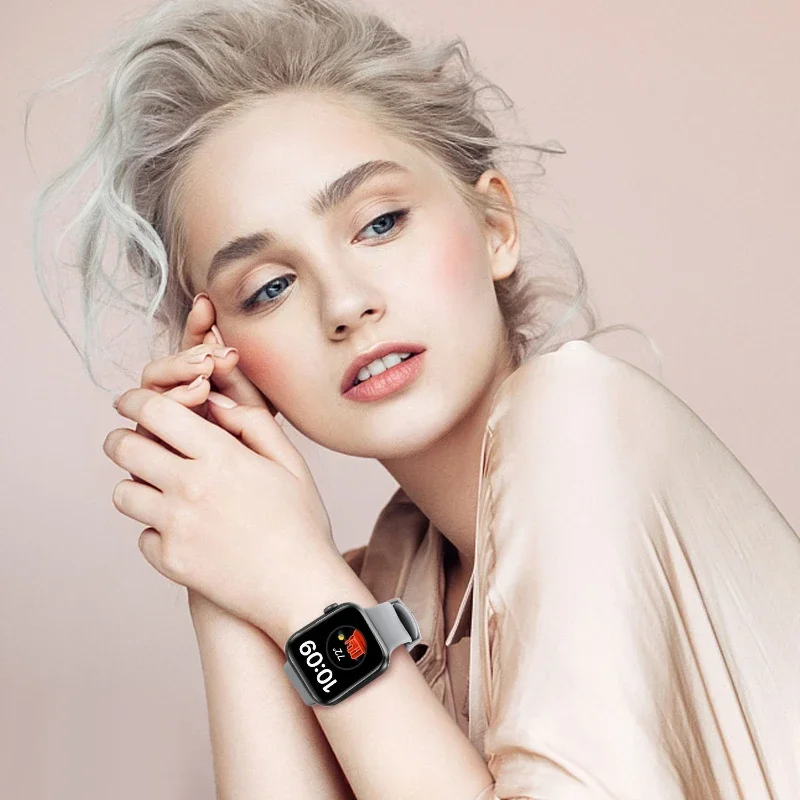 الفرقة لساعة أبل 46 مللي متر 42 مللي متر 49 مللي متر 45 مللي متر 44 مللي متر 41 مللي متر 40 مللي متر سيليكون حزام سوار كوريا Iwatch سلسلة الترا 10 9 8 Se 7 6 5 4