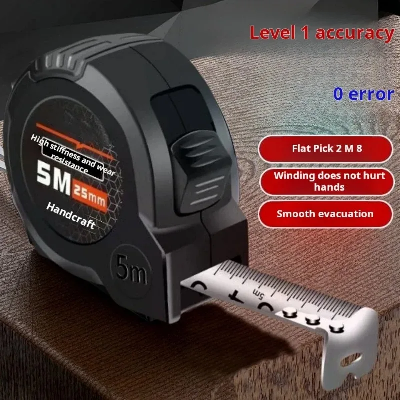 Heavy Duty Retractable Tape Measure 3M/5M/10M - Auto-Lock, Thickened Steel Blade, Professional & Home DIY Measuring Tool