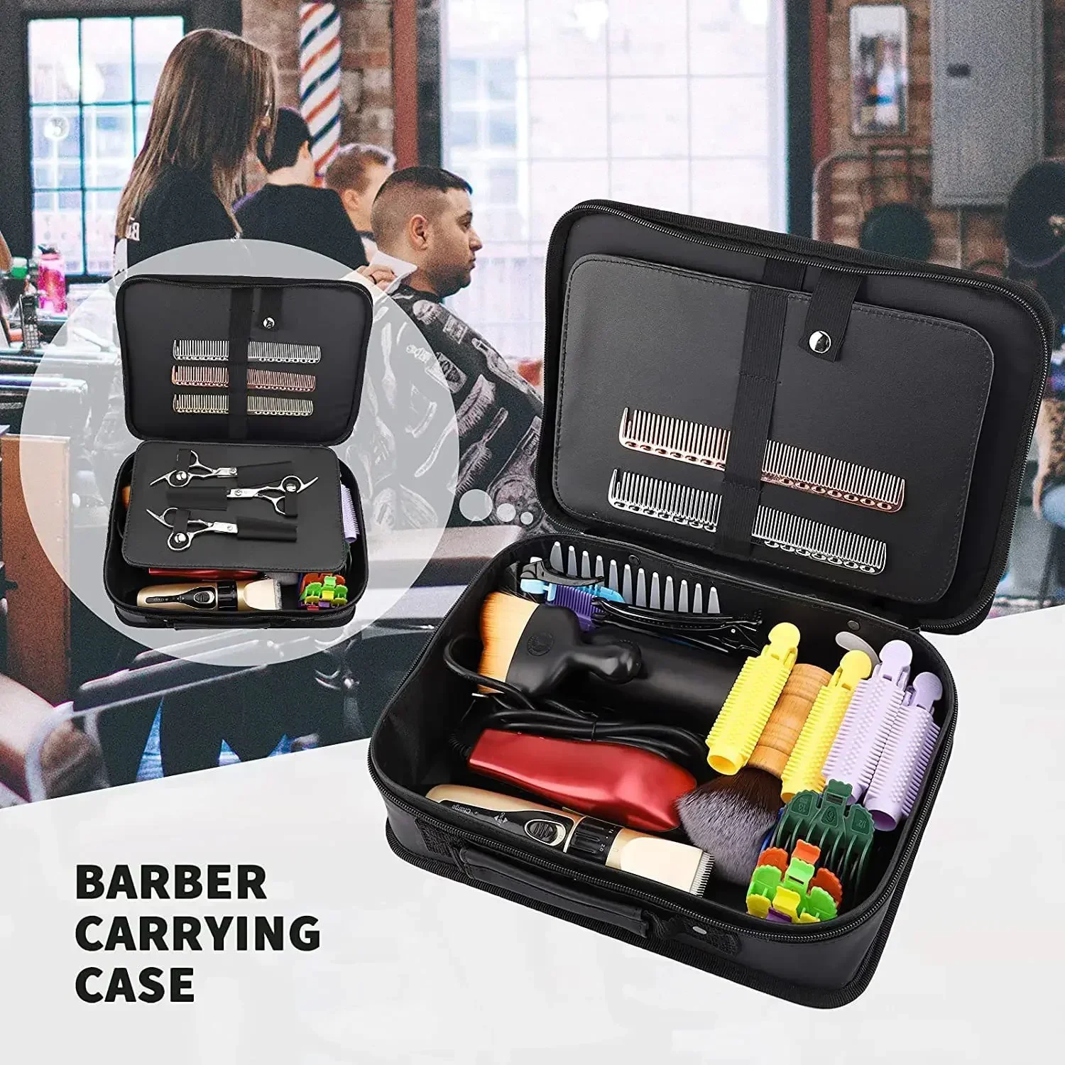 Barber Hair Salon Bag Professional Hairdresser Scissor Holster Storage Bags Large Capacity Barbershop Hairdressing Tools Supply