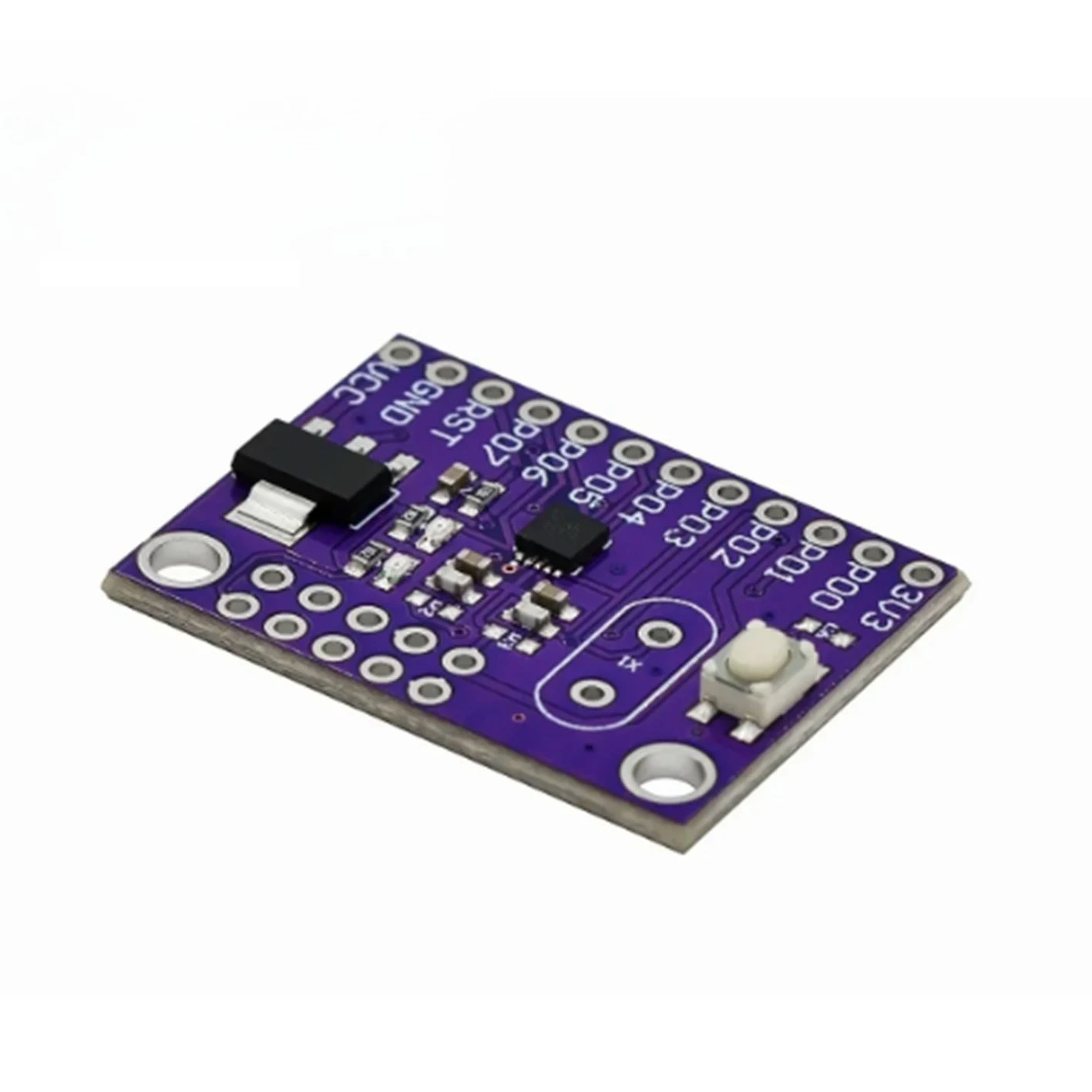 C8051F300 Microcontroller Development Board 8‑Bit MCU Demo Board Purple PCB Learning Module For Electronic DIY