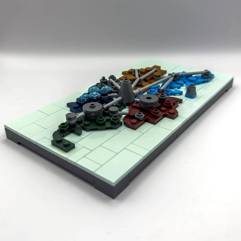 329 قطعة MOC Metru Nui Island Bionicleed نموذج اللبنات لعبة الهندسة المعمارية تجميع لتقوم بها بنفسك التعليم الطوب هدية الكريسماس للأطفال #2