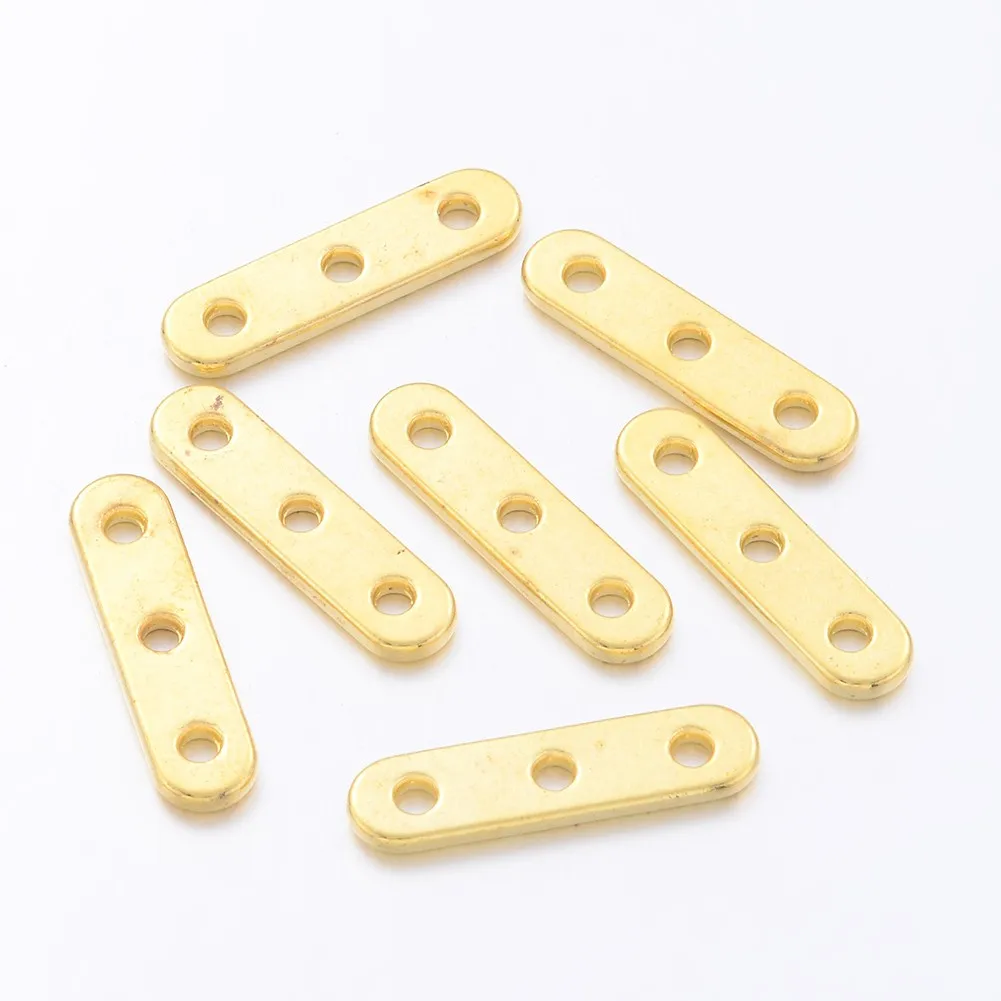 200pcs Alloy Spacer Bars Antique Metal Separator Multistrand Rectangle Spacer Beads for Bracelet Necklace DIY Jewelry Making