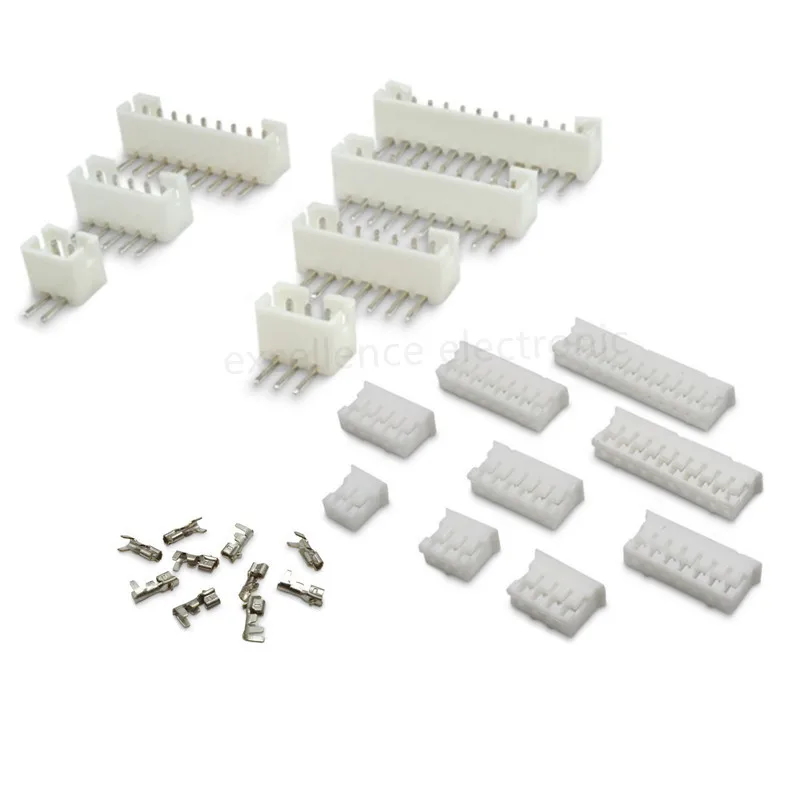 20 sets 2-12pin 2.0mm Pitch PH 2.0 Terminal/Housing/Right Angle Pin Header Connector Wire Connectors Adaptor Kit PH2.0