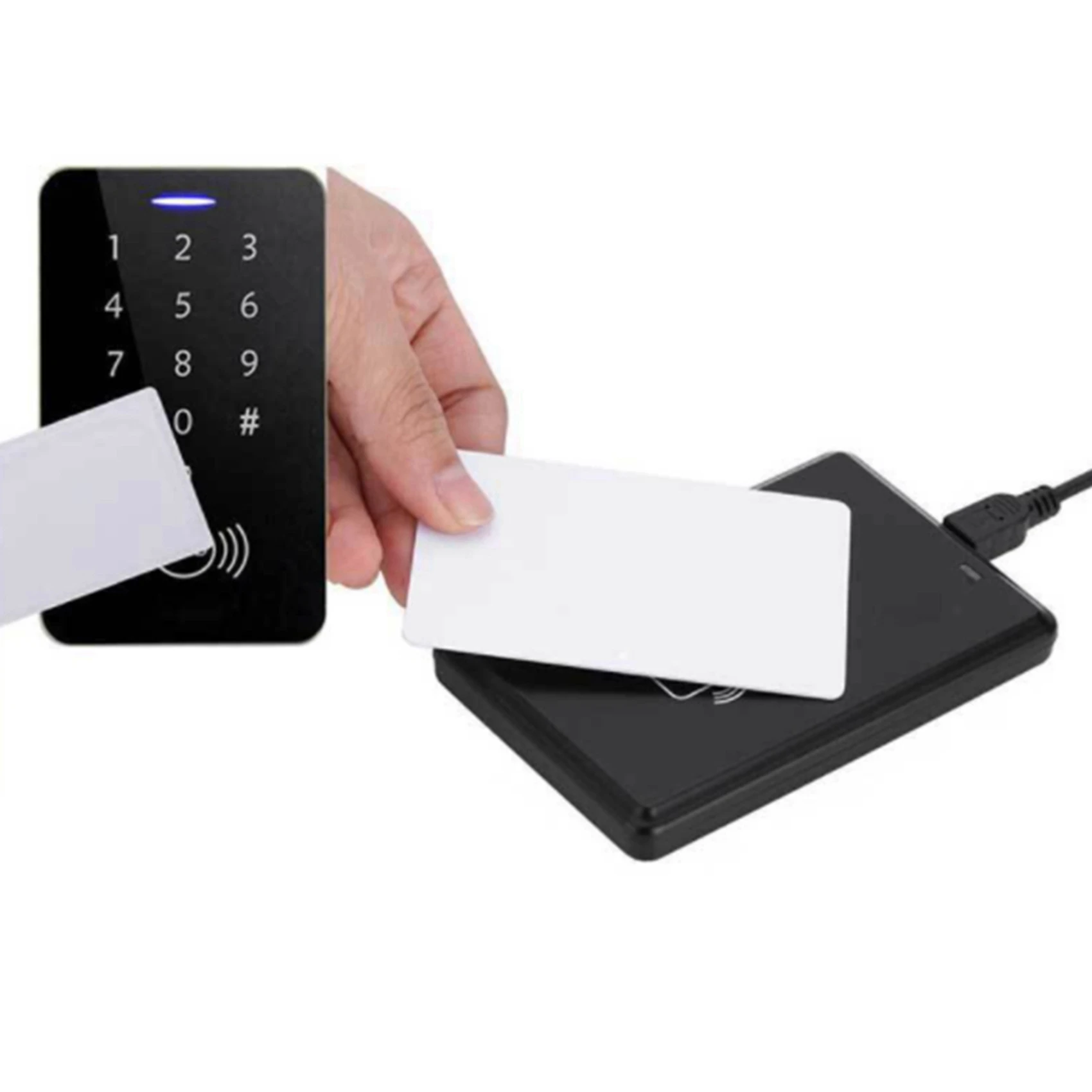 50PCS RFID Nfcsmart Chip Badge Clone 0 Sector Writable Tag UID Access Control Thin Card 13.56Mhz Rewritable Copy Key