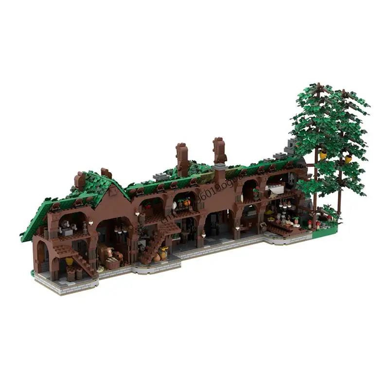 Novo 4790 pçs famoso os anéis série de filmes moc casa de beorn modelo blocos de construção diy ideias criativas crianças brinquedos presentes aniversário