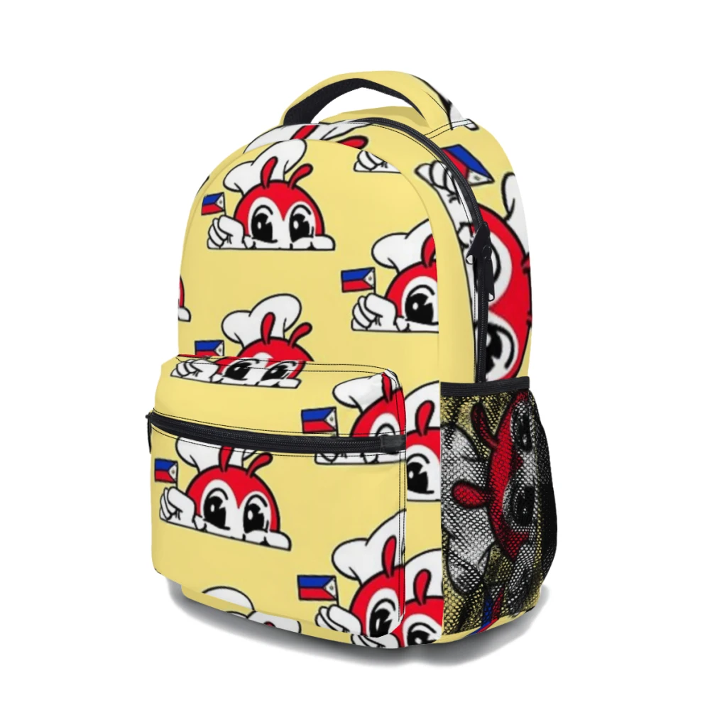 New Fashionable  JOLLIBEE PEEKING PHILIPPPINE FLAG FILIPINO 2 Backpack Bag Large Capacity Trendy Book Bag 17inch