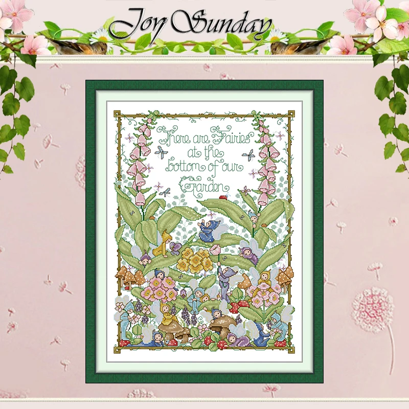 

Pixie Hollow Patterns Counted Cross Stitch Set DIY 11CT 14CT 16CT Stamped DMC Cross-stitch Kit Embroidery Needlework Home Decor