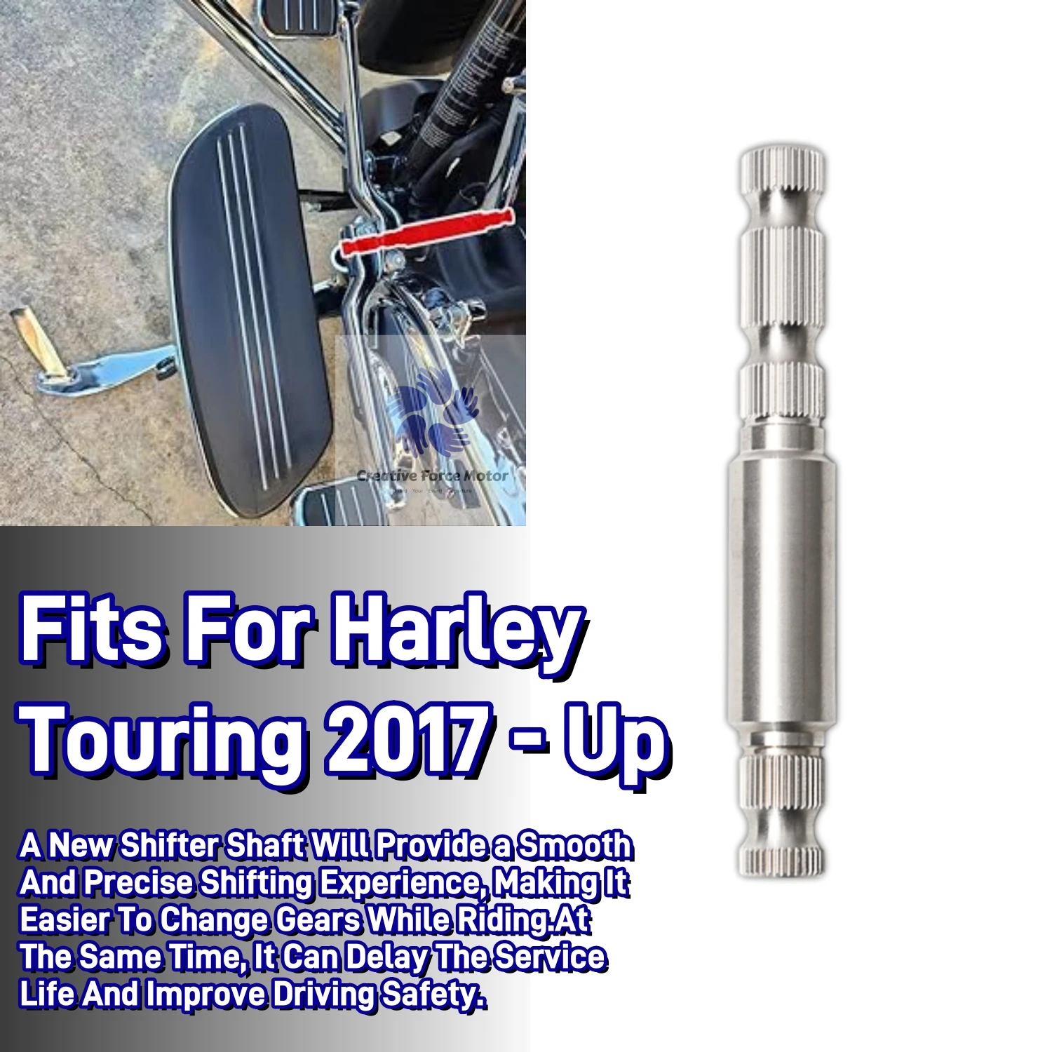 Gear Lever Inner Steel Shifter Shaft Motorcycle accessories For Harley Touring Road King CVO FLRT Electra Tri Street Glide 17-24 - Image 5