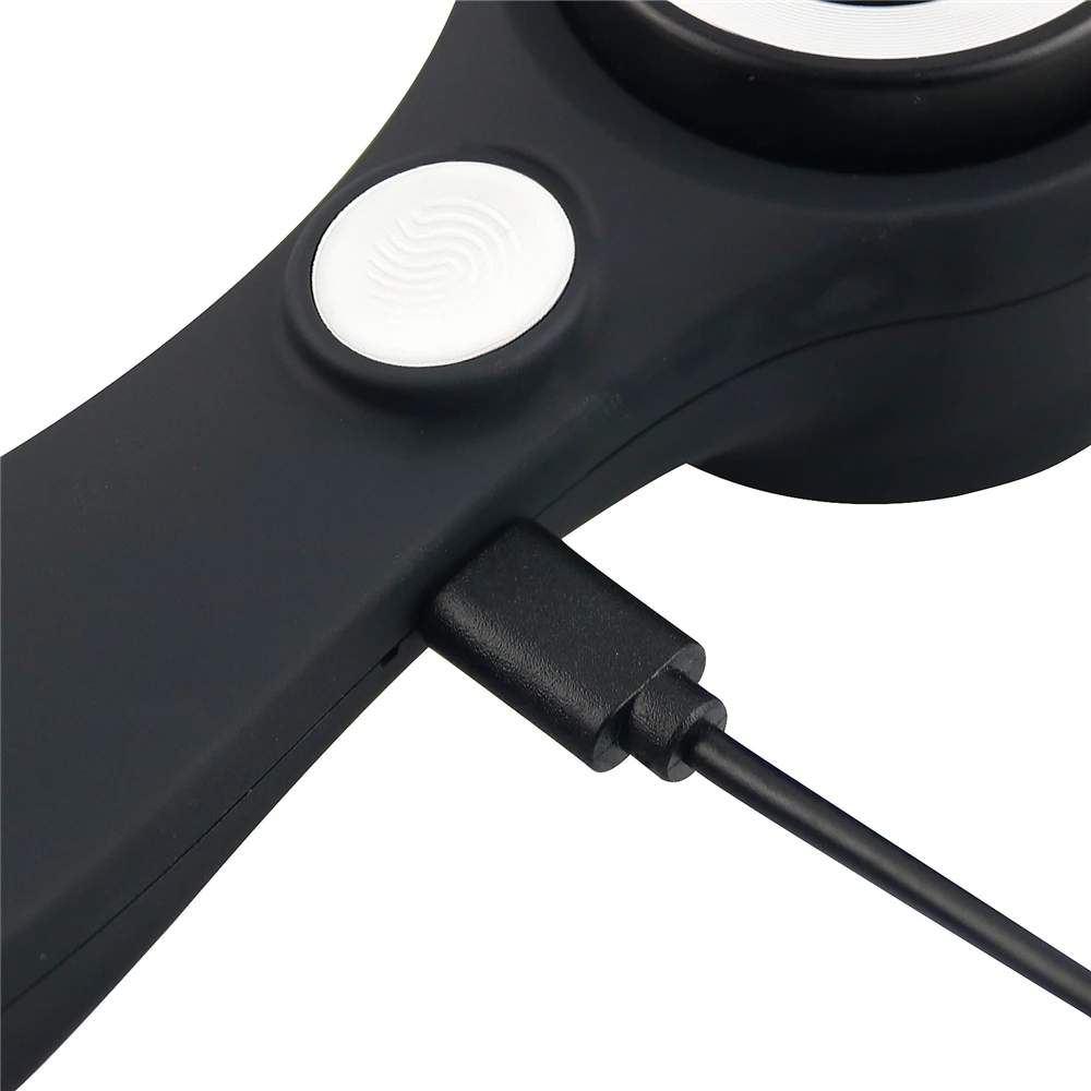 Imagem -04 - Dupla Lente Óptica Lupa 60x Lupa com Luz Led Recarregável