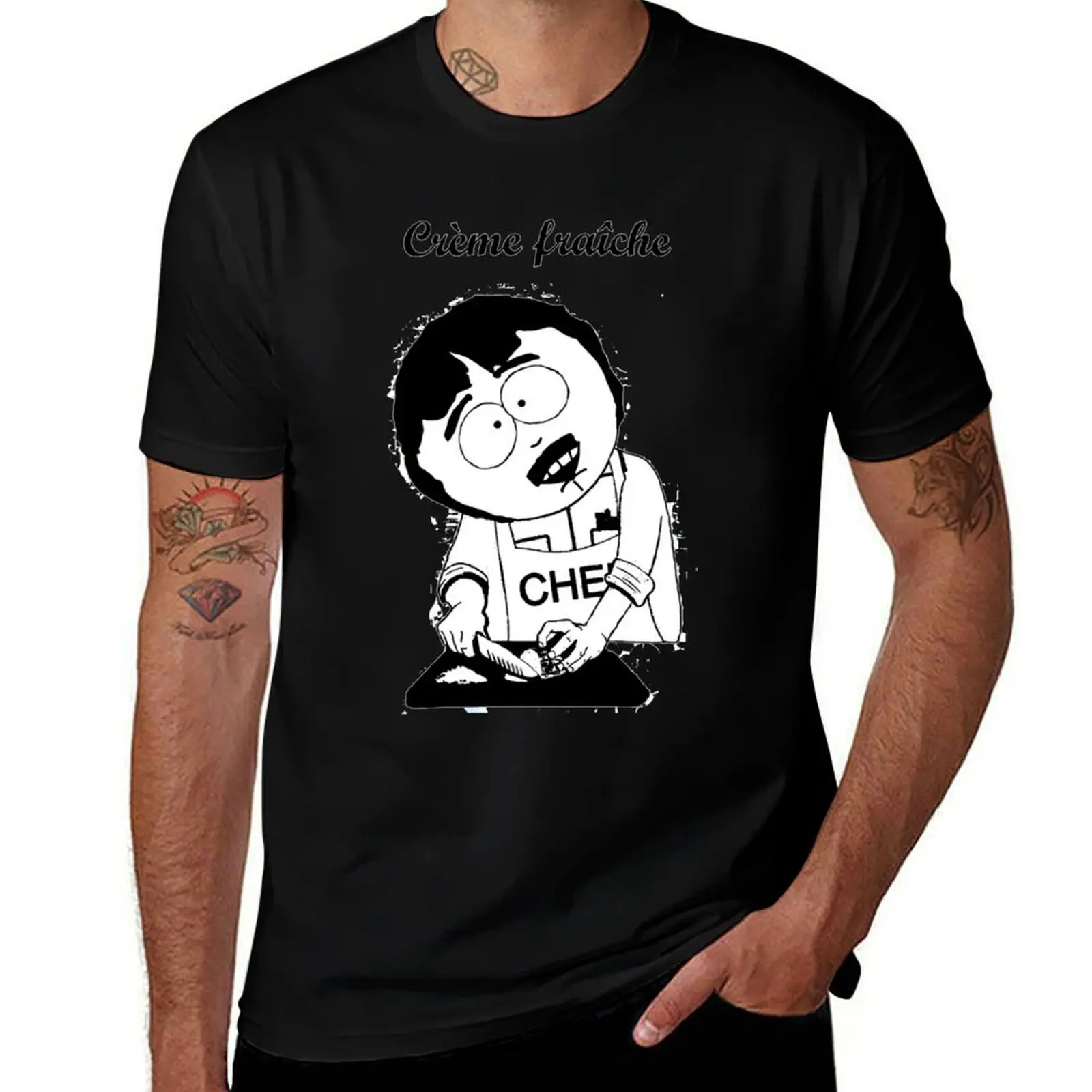 Creme Fraiche South park T-Shirt Plus Size Solid Color T-Shirt